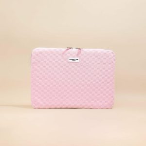 Baby Pink Terry Towel Laptop Sleeve Laptop