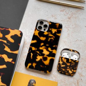 Chic Tortoiseshell Bundle – Phone Case + Airpods Case AirPods