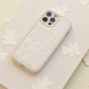 Cosy Teddy Phone Case – Cream Phone Cases