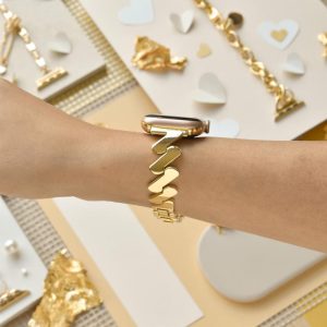 Get Wavy Apple Watch Strap – Gold Apple Watch Straps