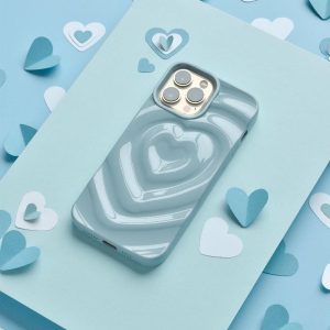 Melting Heart Phone Case – Baby Blue 3D Phone Cases