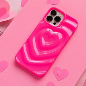 Melting Heart Phone Case – Bright Pink Phone Cases