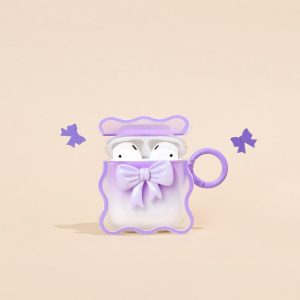 Pastel Bow Airpods Case – Lilac AirPods