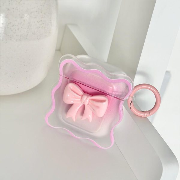 Pastel Bow Airpods Case – Pink AirPods