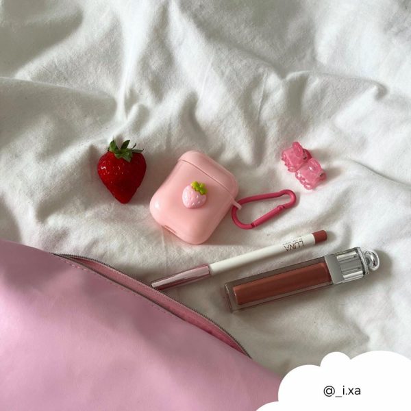 Pink Strawberry Airpods Case AirPods