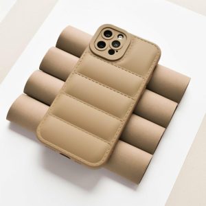 Quilted Phone Case – Brown Phone Cases