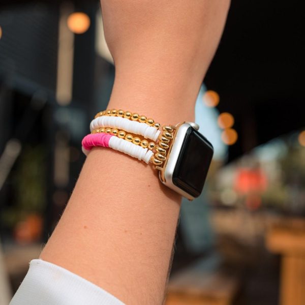 Smiley Beaded Apple Watch Strap Apple Watch Straps