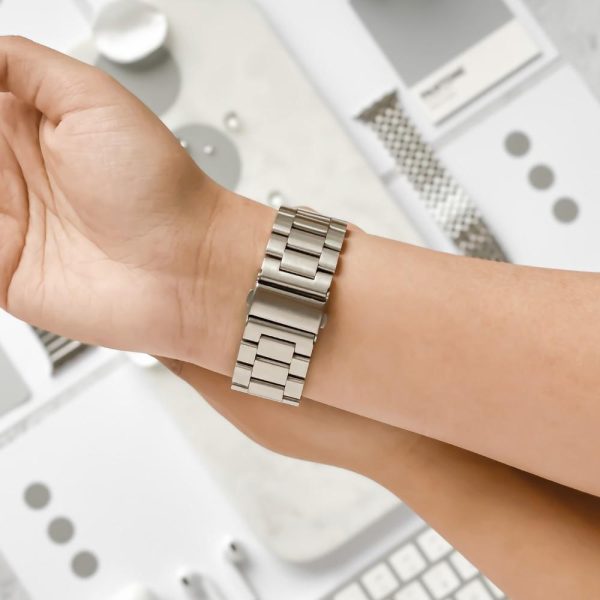 Stainless Steel Apple Watch Strap – Silver Apple Watch Straps