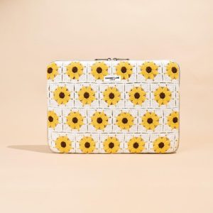 Sunflower Crochet Laptop Sleeve Laptop