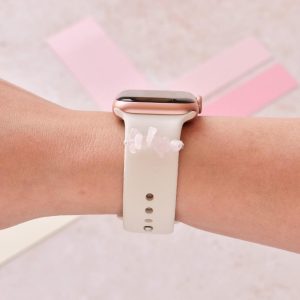 Watch Strap Charm – Pink Crystal Watch Strap