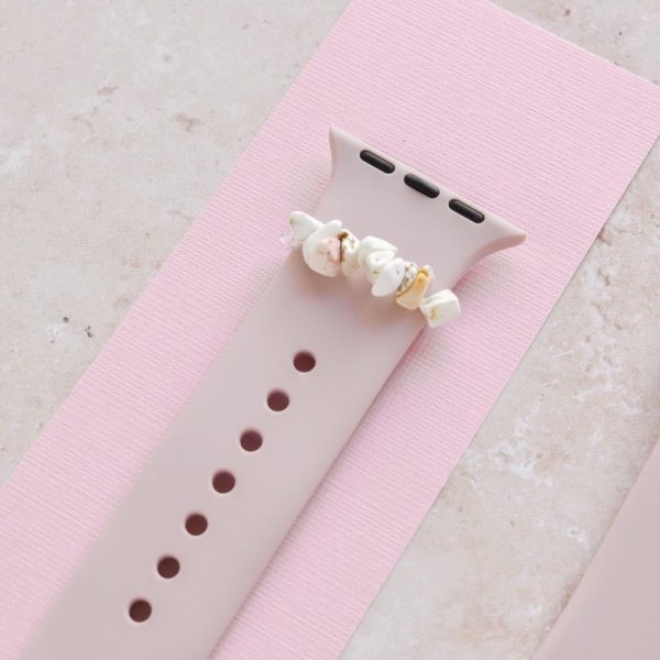 Watch Strap Charm – White Stone Crystal Watch Strap Charms