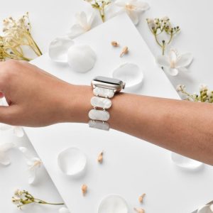 White Pearl Beaded Apple Watch Strap Apple Watch Straps