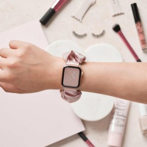 Scrunchie Apple Watch Strap – Dusty Pink Apple Watch Straps